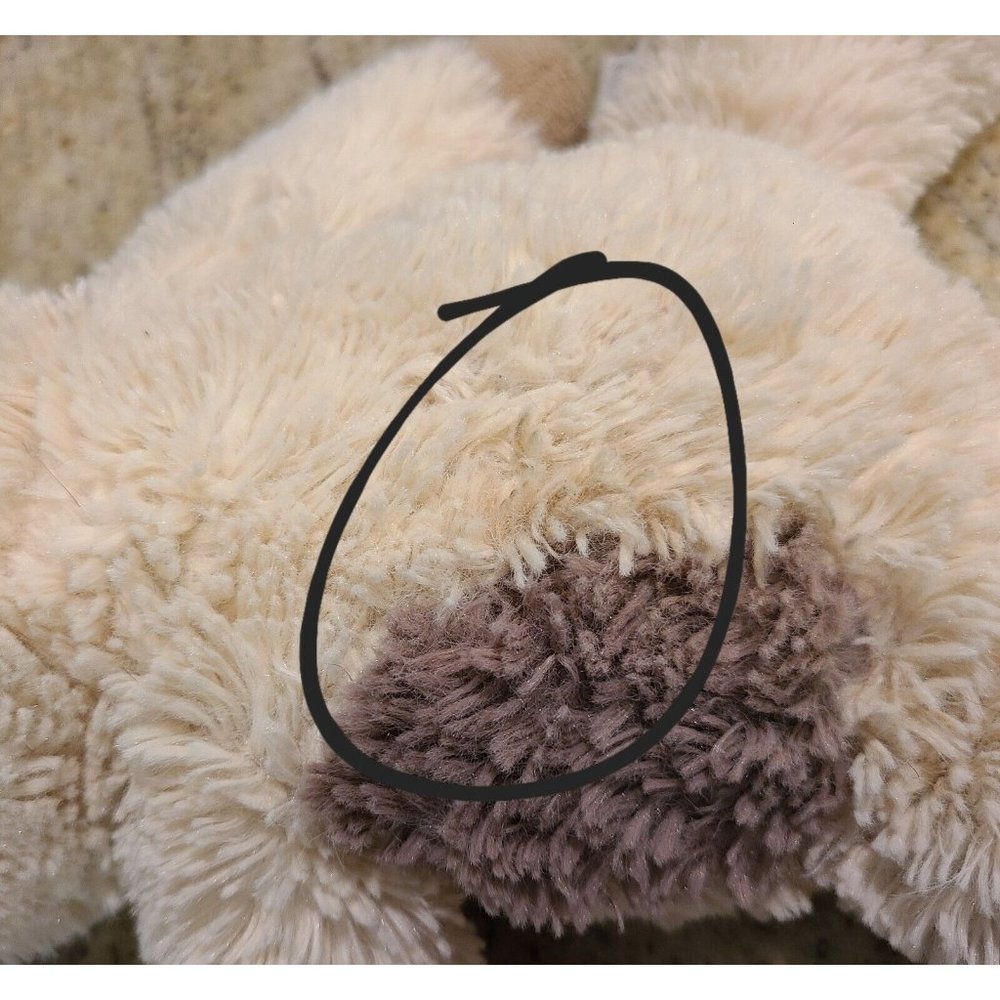 Intelex  Cozy Plush Weighted Dog Biege Tag Floppy Ears Flaxseed Lavender - Picture 10 of 12